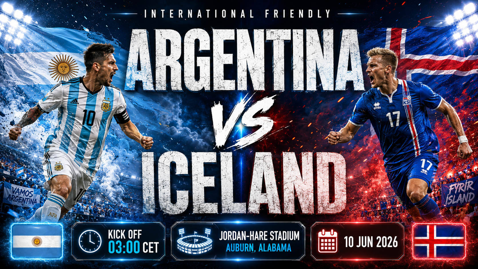 Argentinien - Island : Titelverteidiger feilt in Alabama an der Form, Nordländer suchen ihre Identität